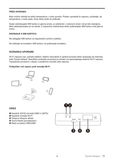 Toyota Toyota Hotspot - PZ19X-X0270-EE - Toyota Hotspot - mode d'emploi