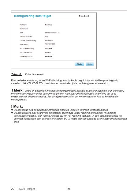 Toyota Toyota Hotspot - PZ49X-X0270-NE - Toyota Hotspot - mode d'emploi