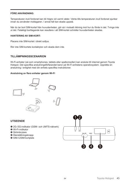 Toyota Toyota Hotspot - PZ49X-X0270-NE - Toyota Hotspot - mode d'emploi