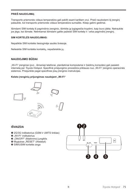 Toyota Toyota Hotspot - PZ49X-X0270-NE - Toyota Hotspot - mode d'emploi