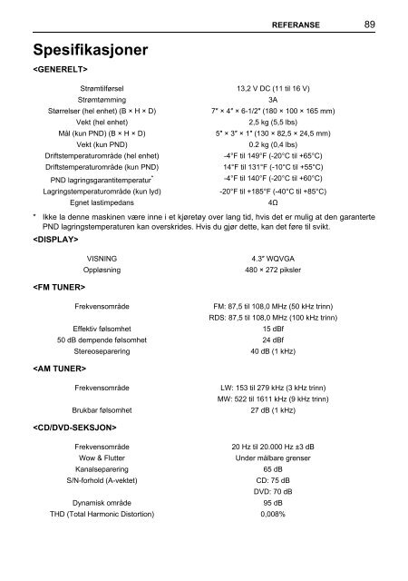 Toyota TNS410 - PZ420-E0333-NO - TNS410 - mode d'emploi