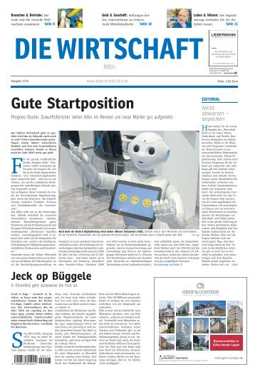 Die Wirtschaft Köln - Ausgabe 02 / 2016