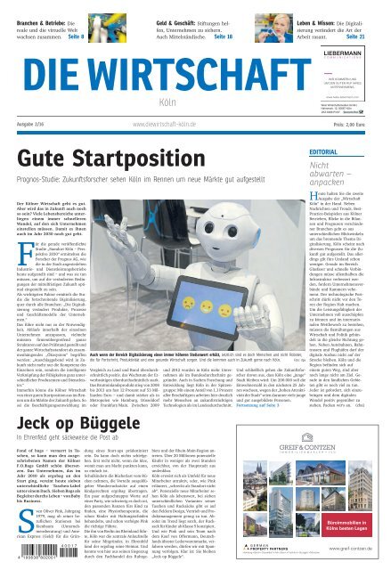 Die Wirtschaft Köln - Ausgabe 02 / 2016
