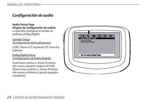 Toyota Rear Entertainment System - PZ462-00207-00 - Rear Entertainment System - Spanish - mode d'emploi