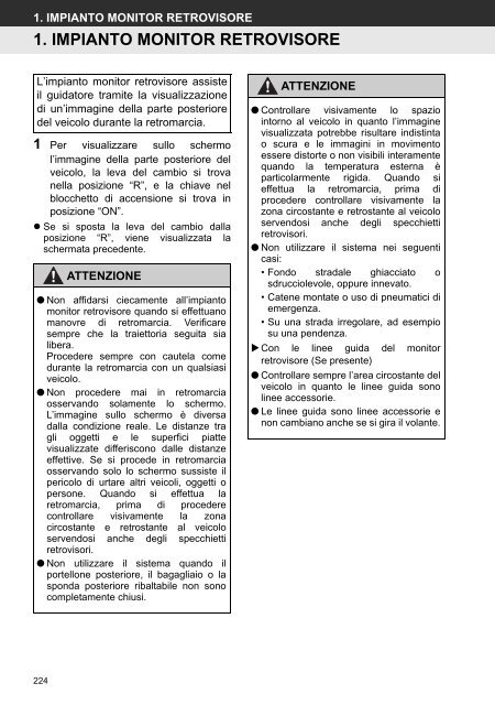 Toyota Toyota Touch &amp;amp; Go - PZ490-00331-*0 - Toyota Touch &amp; Go - Toyota Touch &amp; Go Plus - Italian - mode d'emploi