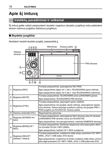 Toyota TNS410 - PZ420-E0333-LT - TNS410 - mode d'emploi