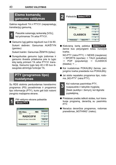 Toyota TNS410 - PZ420-E0333-LT - TNS410 - mode d'emploi