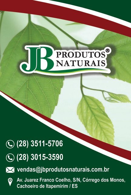 Revista JB Produtos Naturais