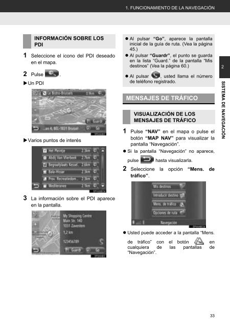 Toyota Toyota Touch &amp;amp; Go - PZ490-00331-*0 - Toyota Touch &amp; Go - Toyota Touch &amp; Go Plus - Spanish - mode d'emploi