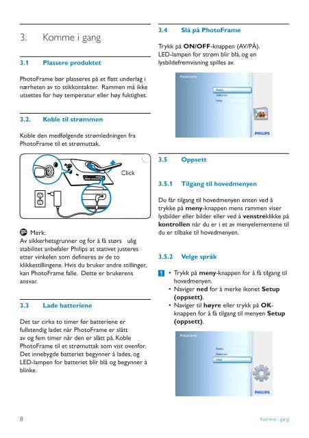 Philips PhotoFrame - User manual - NOR