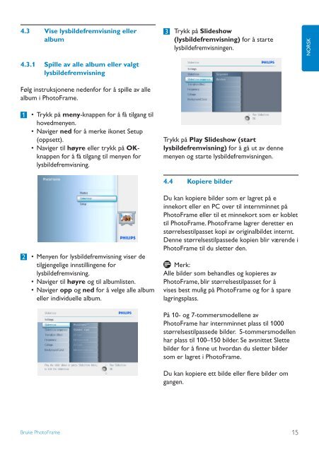 Philips PhotoFrame - User manual - NOR