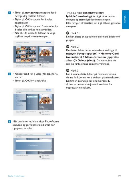 Philips PhotoFrame - User manual - NOR