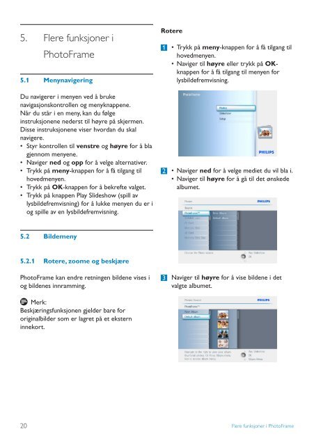 Philips PhotoFrame - User manual - NOR