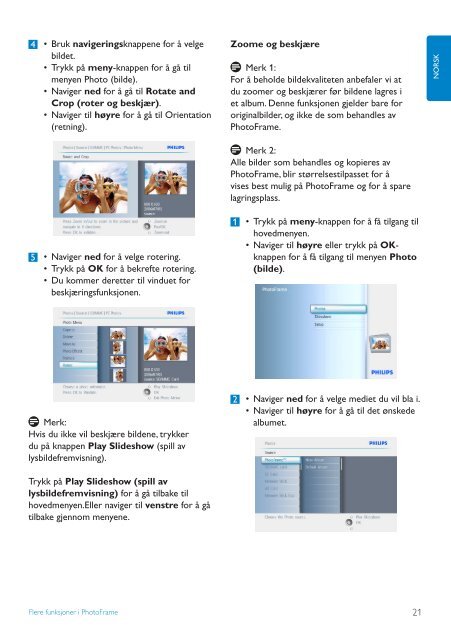 Philips PhotoFrame - User manual - NOR