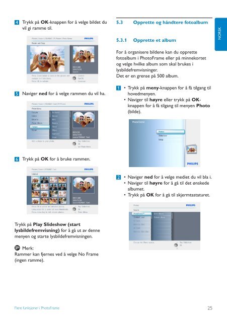 Philips PhotoFrame - User manual - NOR
