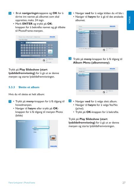 Philips PhotoFrame - User manual - NOR