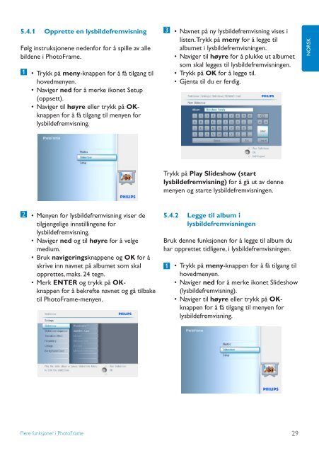 Philips PhotoFrame - User manual - NOR
