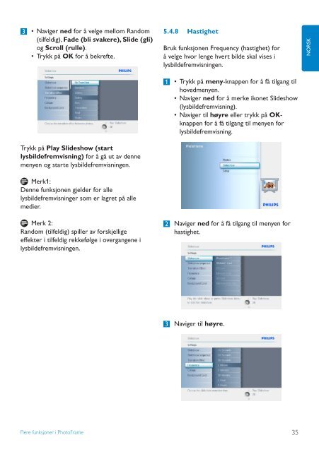 Philips PhotoFrame - User manual - NOR