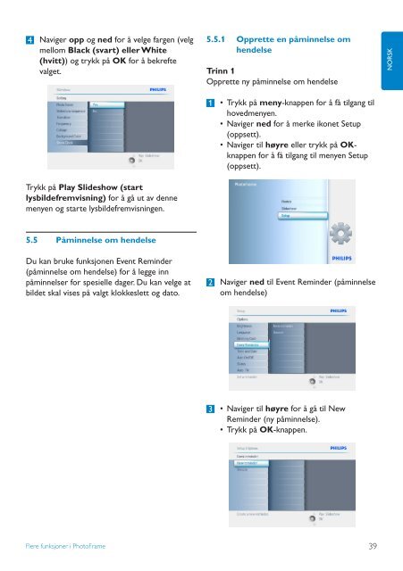 Philips PhotoFrame - User manual - NOR