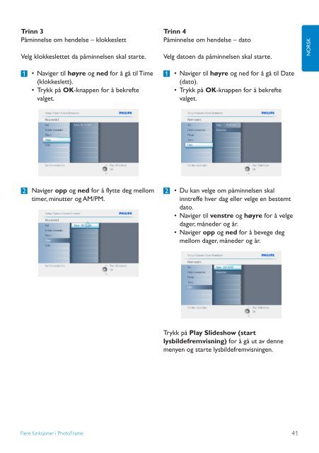 Philips PhotoFrame - User manual - NOR