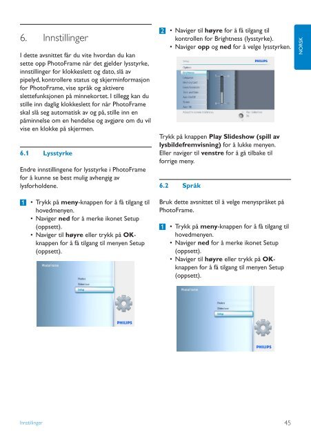 Philips PhotoFrame - User manual - NOR