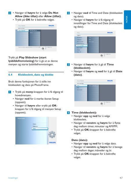 Philips PhotoFrame - User manual - NOR