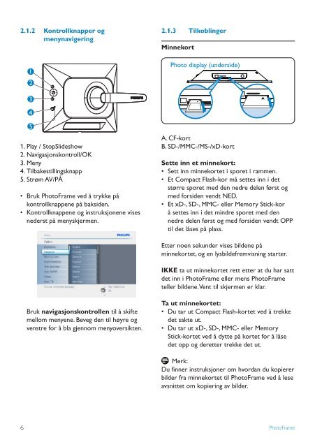 Philips PhotoFrame - User manual - NOR