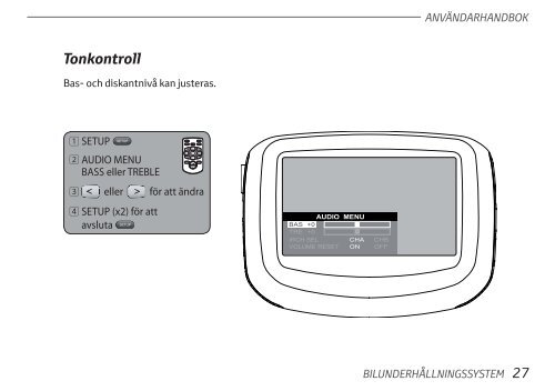 Toyota Rear Entertainment System - PZ462-00207-00 - Rear Entertainment System - Swedish - mode d'emploi