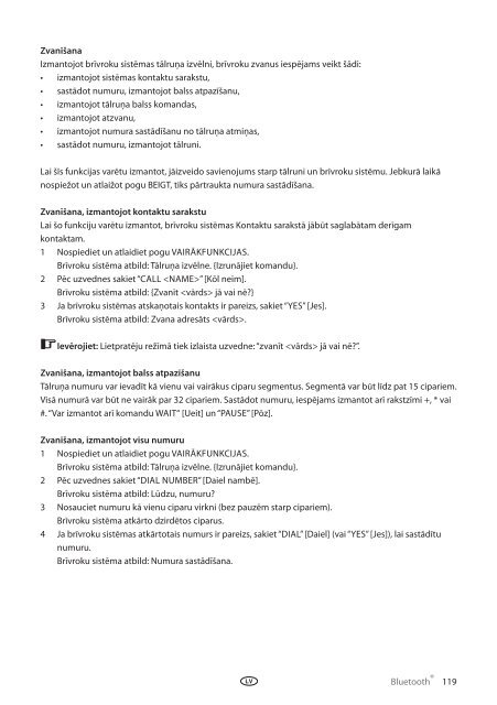 Toyota Bluetooth UIM English Russian Lithuanian Latvian Estonian - PZ420-00292-BE - Bluetooth UIM English Russian Lithuanian Latvian Estonian - mode d'emploi