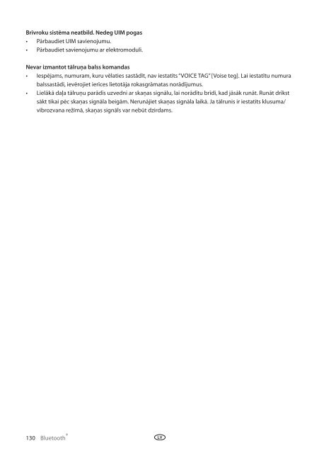 Toyota Bluetooth UIM English Russian Lithuanian Latvian Estonian - PZ420-00292-BE - Bluetooth UIM English Russian Lithuanian Latvian Estonian - mode d'emploi