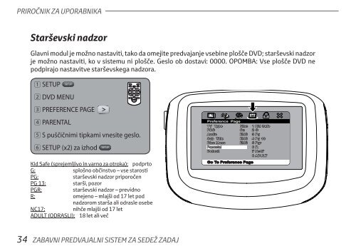 Toyota Rear Entertainment System - PZ462-00207-00 - Rear Entertainment System - Slovenian - mode d'emploi