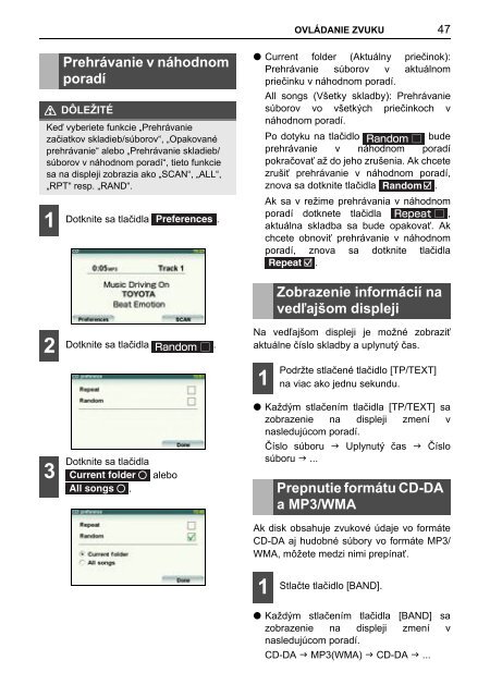 Toyota TNS410 - PZ420-E0333-SK - TNS410 - mode d'emploi