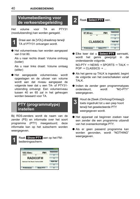 Toyota TNS410 - PZ420-E0333-NL - TNS410 - mode d'emploi