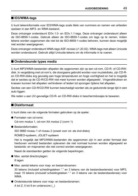 Toyota TNS410 - PZ420-E0333-NL - TNS410 - mode d'emploi