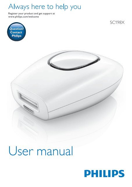 Philips Lumea Comfort IPL hair removal system - User manual - AEN