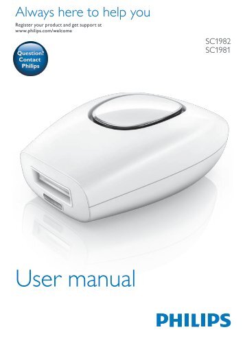 Philips Lumea Comfort IPL hair removal system - User manual - SWE