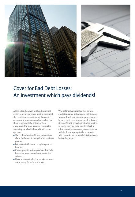 Cover for Bad Debt Losses - Euler Hermes Kreditversicherungs-AG