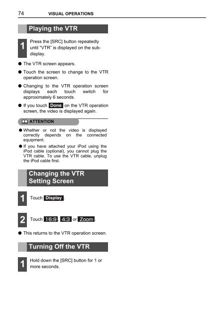 Toyota TNS410 - PZ420-E0333-EN - TNS410 - mode d'emploi