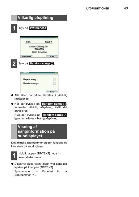 Toyota TNS410 - PZ420-E0333-DA - TNS410 - mode d'emploi