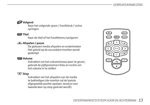 Toyota Rear Entertainment System - PZ462-00207-00 - Rear Entertainment System - Dutch - mode d'emploi