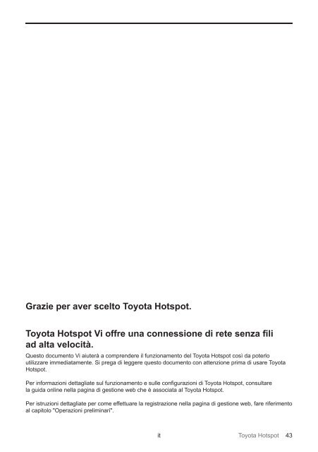 Toyota Toyota Hotspot - PZ49X-X0270-WE - Toyota Hotspot - mode d'emploi