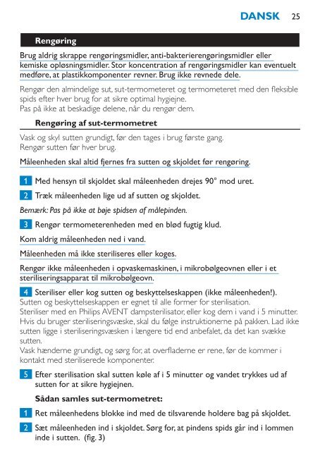 Philips Avent Digital baby thermometer set - User manual - DEU