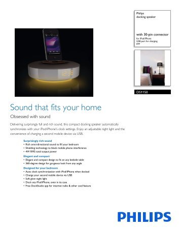 Philips docking speaker - Leaflet - AEN