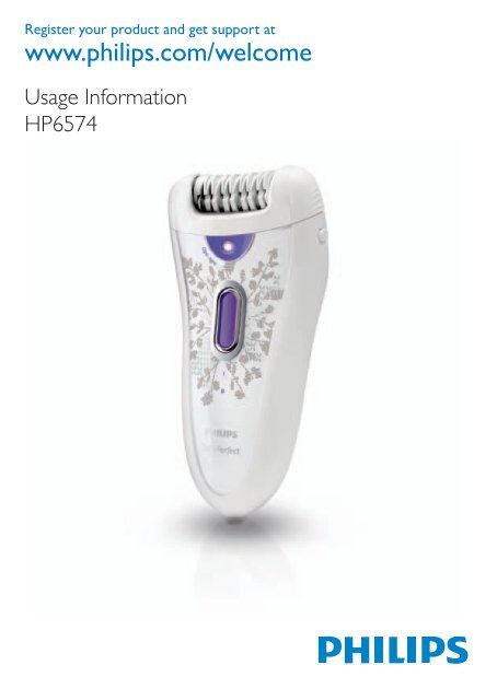 Philips SatinPerfect Epilator - User manual - ELL