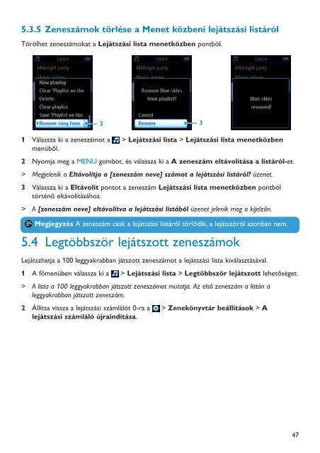 Philips Streamium Flash audio video player - User manual - HUN