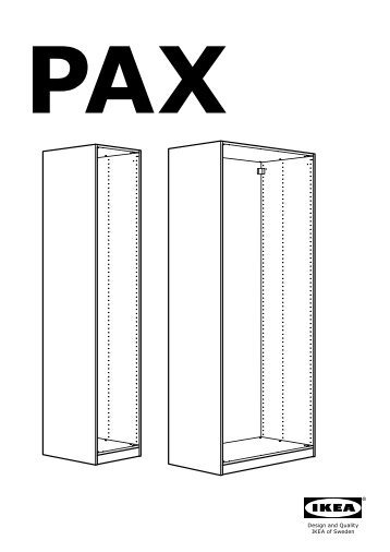 Ikea PAX armoire-penderie - S69128690 - Plan(s) de montage