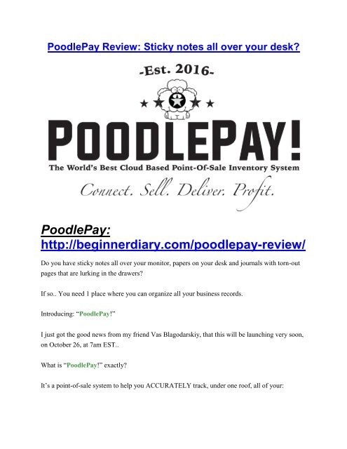 PoodlePay Review-(GIANT) bonus & discount