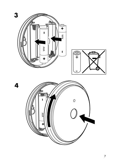 Ikea ANSLUTA t&eacute;l&eacute;commande - 90300773 - Plan(s) de montage