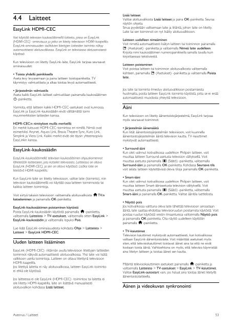 Philips LED TV - User manual - FIN