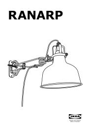 Ikea RANARP Applique/spot à Pince - 10231321 - Plan(s) de montage